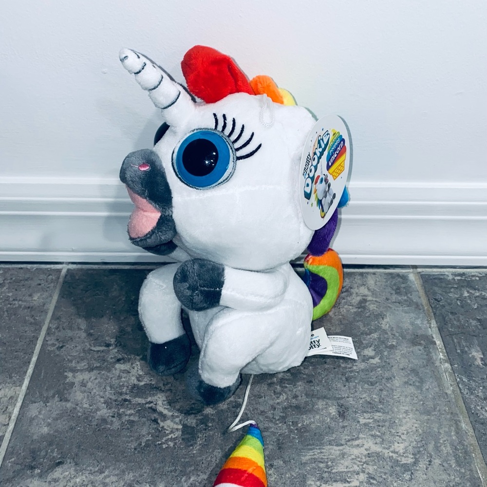 Dookie the Pooping Rainbow Unicorn Plush Squatty Potty Stuffed Toy Animal - Picture 4 of 8